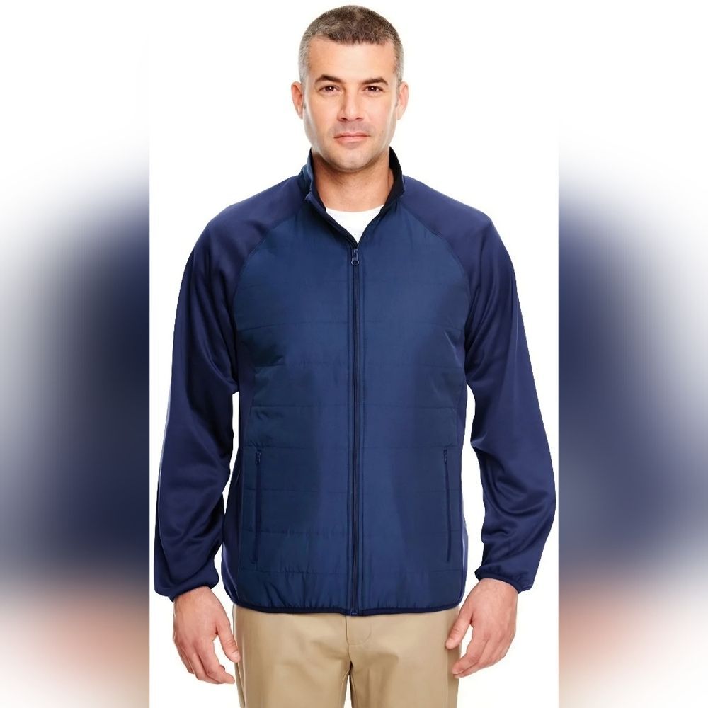 Ultra Club Cool Dry Quilted Front Full-Zip Lightweight Jacket Size Small BU-3147